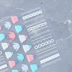 5D Nail Sticker - Sweater #04