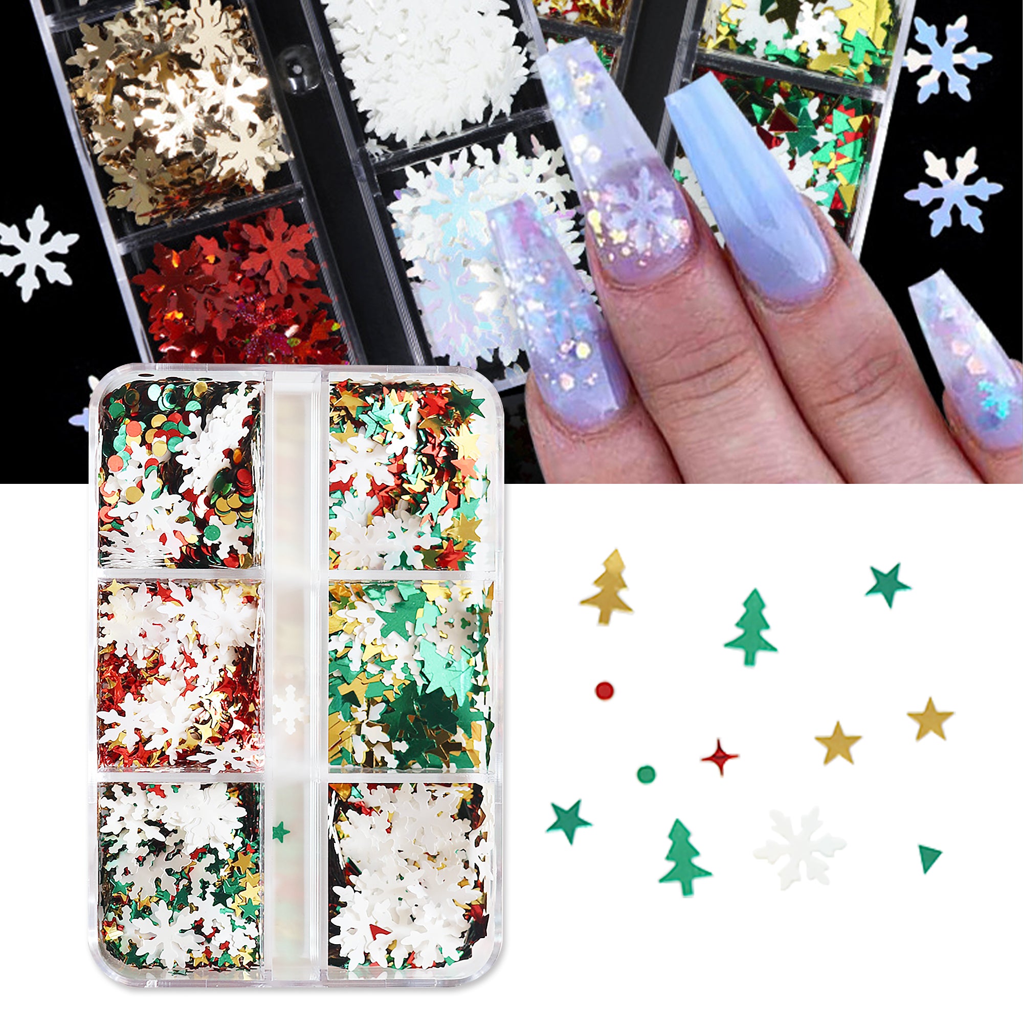 Chrismas Nail Sequins - #01