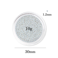Metallic Caviar Beads - Silver (1.2 mm）