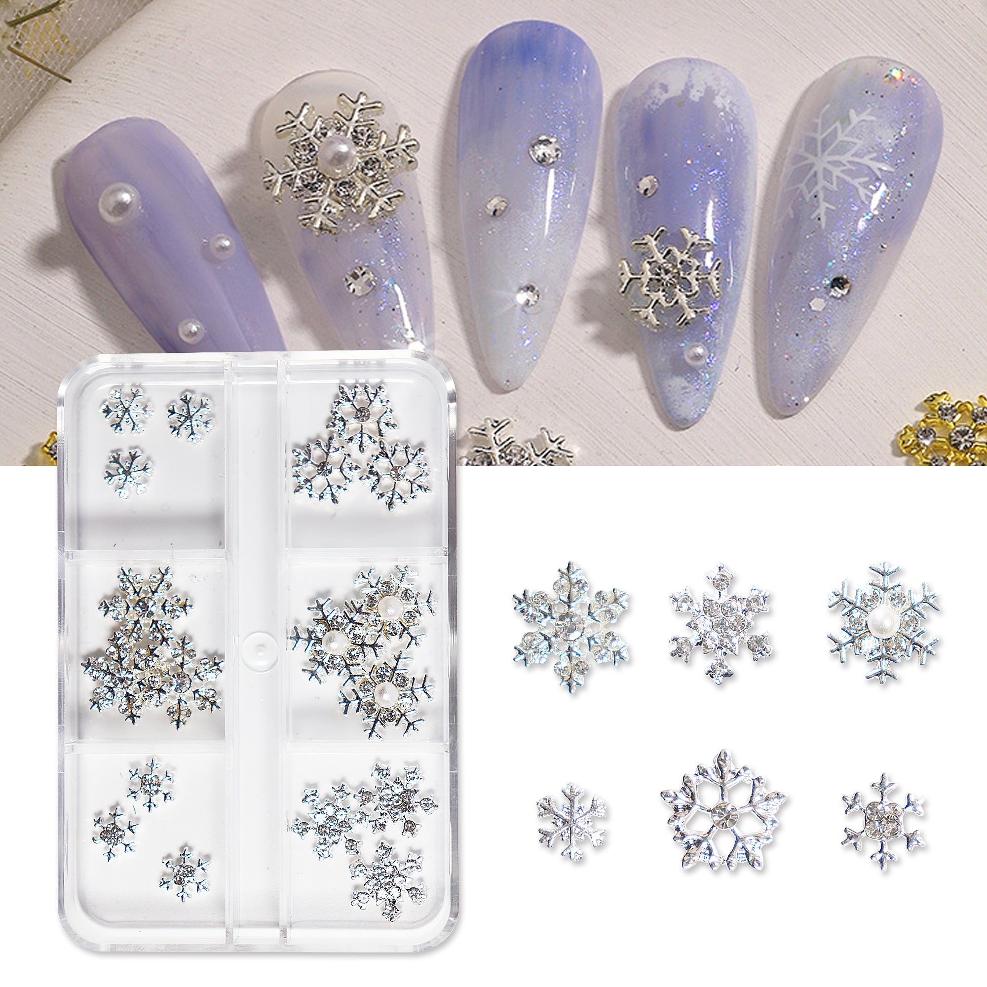 Nail Charms - Christmas Snowflake