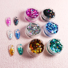 Holographic Butterfly Nail Art Glitter Set