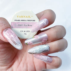 Pearl Shell Texture Gel Polish - PS01 Pearl White
