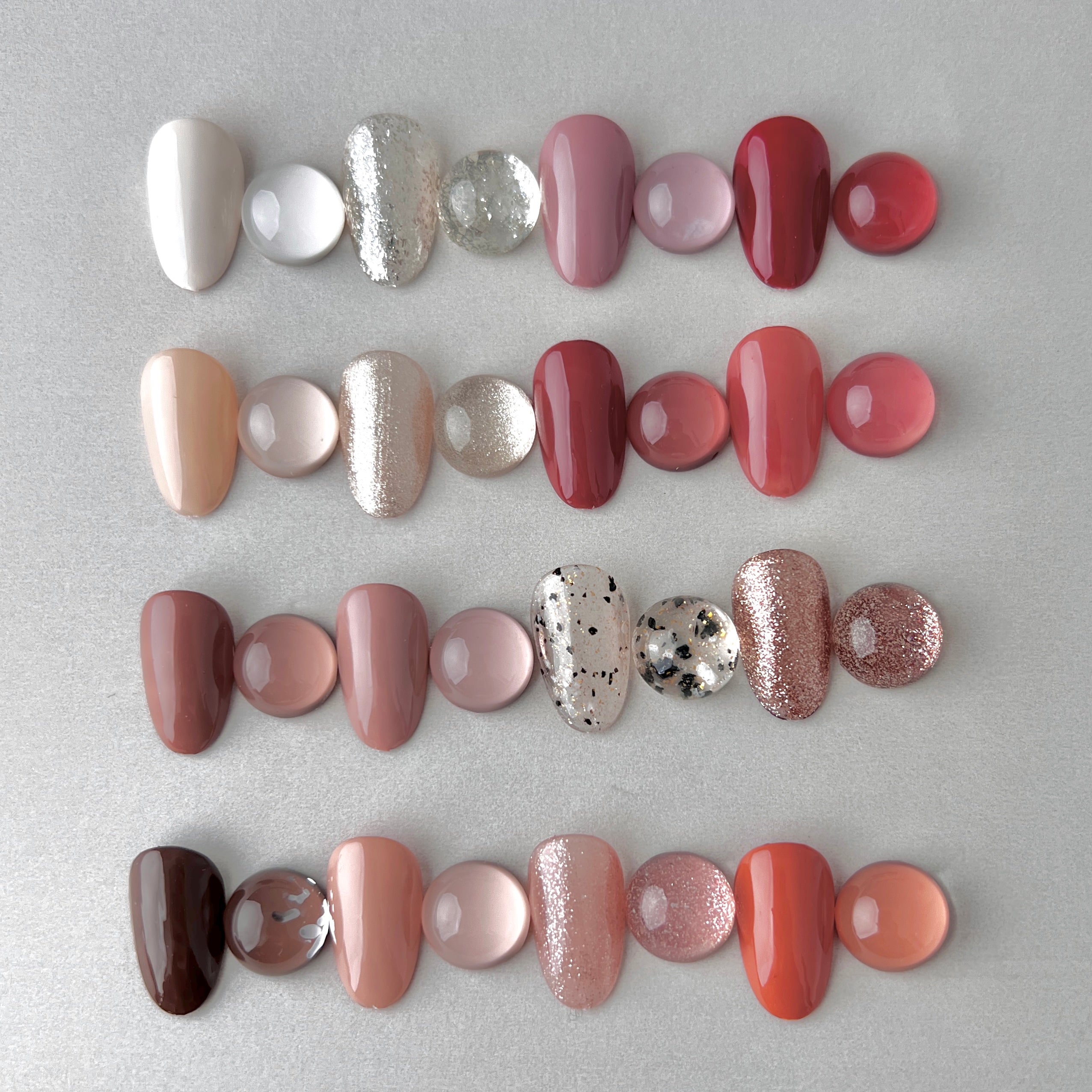 16 Colors Solid Gel Polish Palette - COCOA MOUSSE