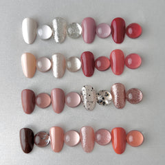 16 Colors Solid Gel Polish Palette - COCOA MOUSSE