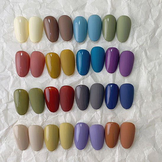16 Colors Solid Gel Polish Palette - OIL PAINTING OF BARLEY