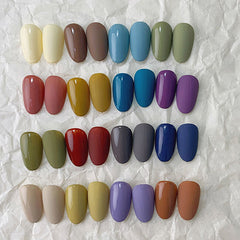 16 Colors Solid Gel Polish Palette - OIL PAINTING OF BARLEY