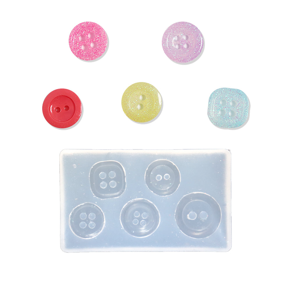 3D Nail Art Mold - #17 Button