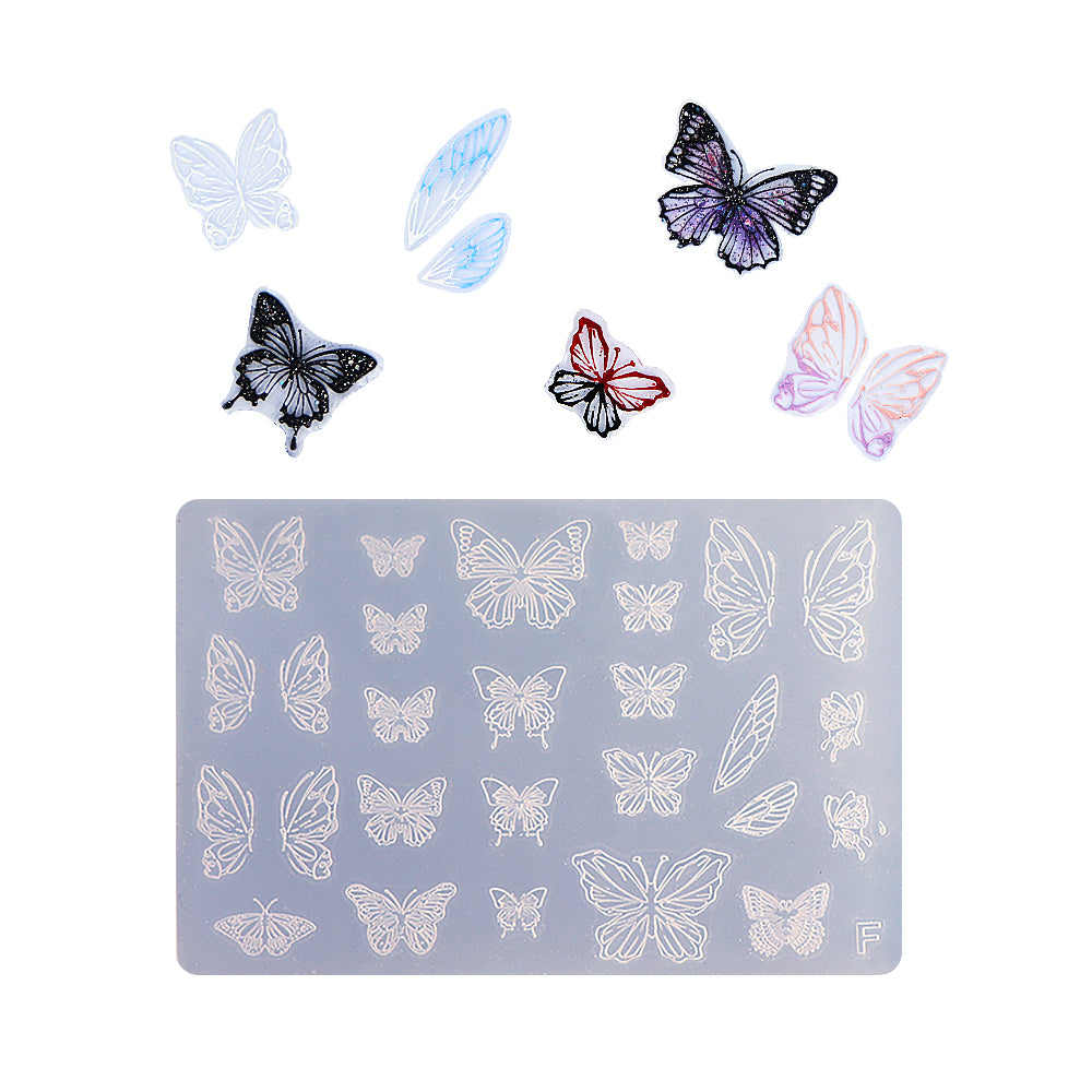 Nail Art Mold - F Butterfly