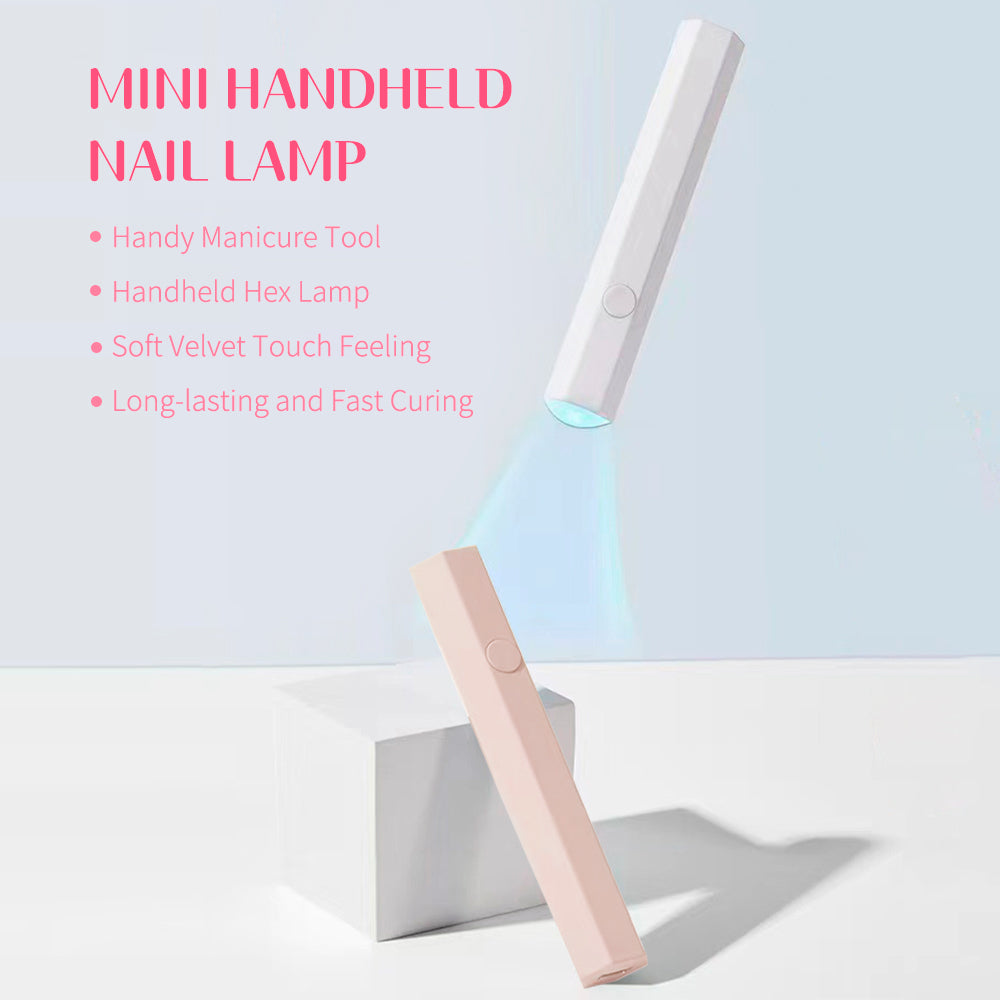 Mini Handheld Nail Lamp - White