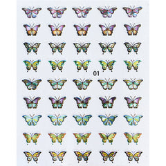 Nail Stickers - Laser Butterfly