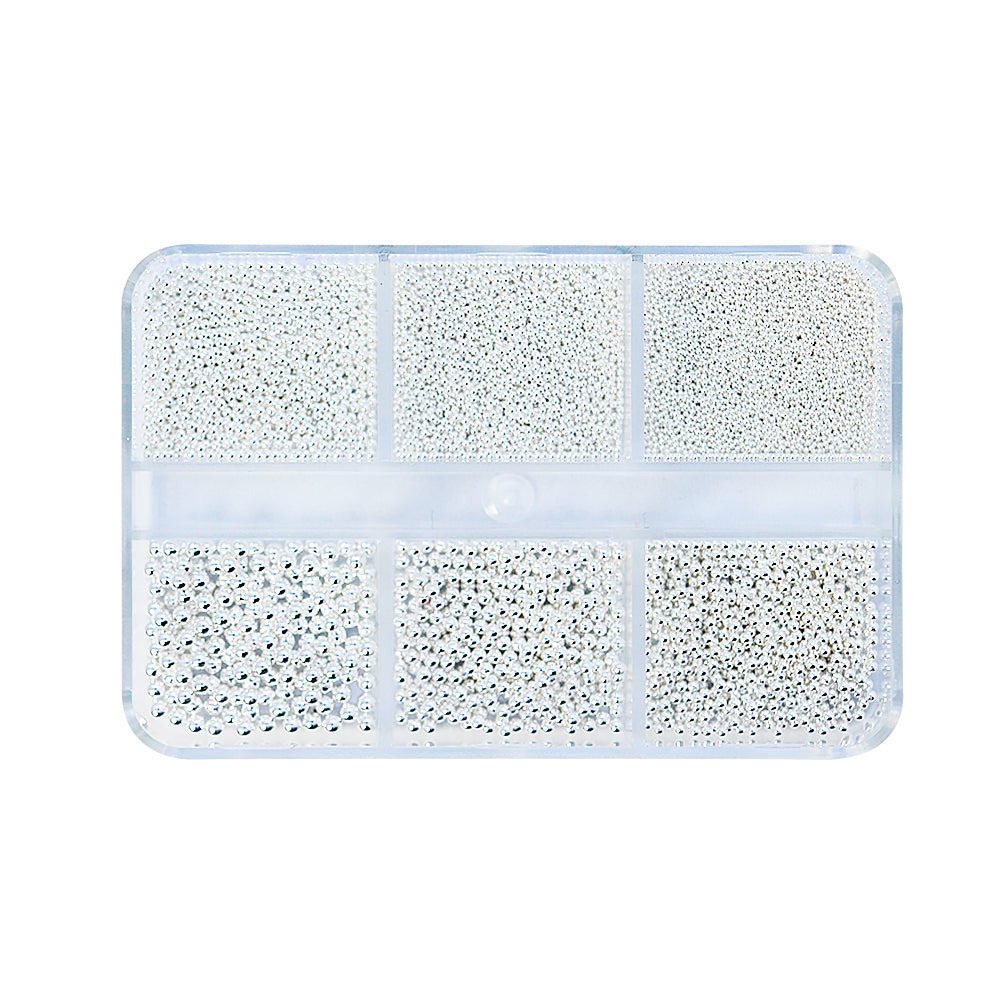 Metallic Caviar Beads - Silver (6 Grids/Box）