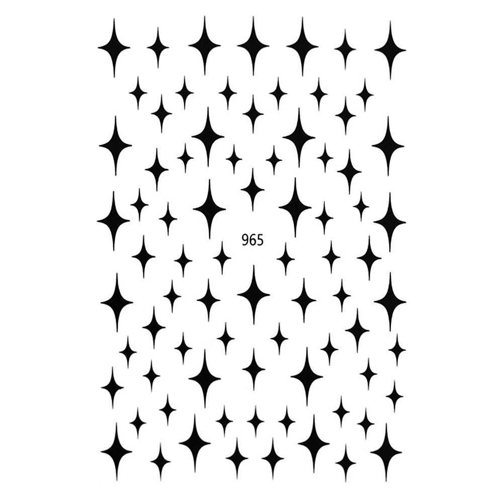 Nail Stickers - Four-pointed Star