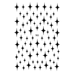 Nail Stickers - Four-pointed Star