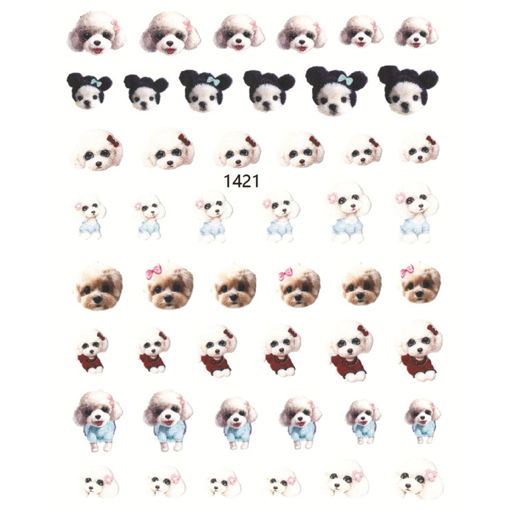 Nail Stickers - Cat & Rabbits