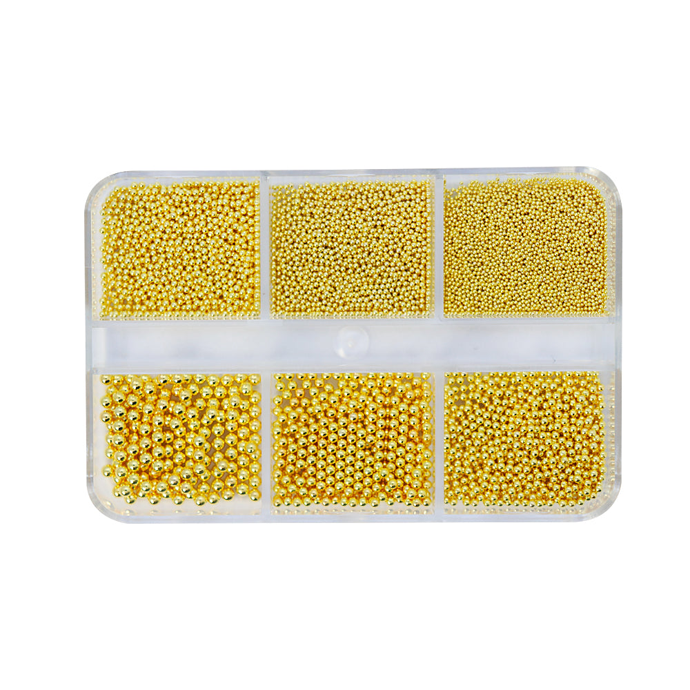 Metallic Caviar Beads - Gold (6 Grids/Box）
