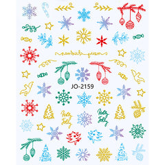 Nail Stickers - Colorful Christmas