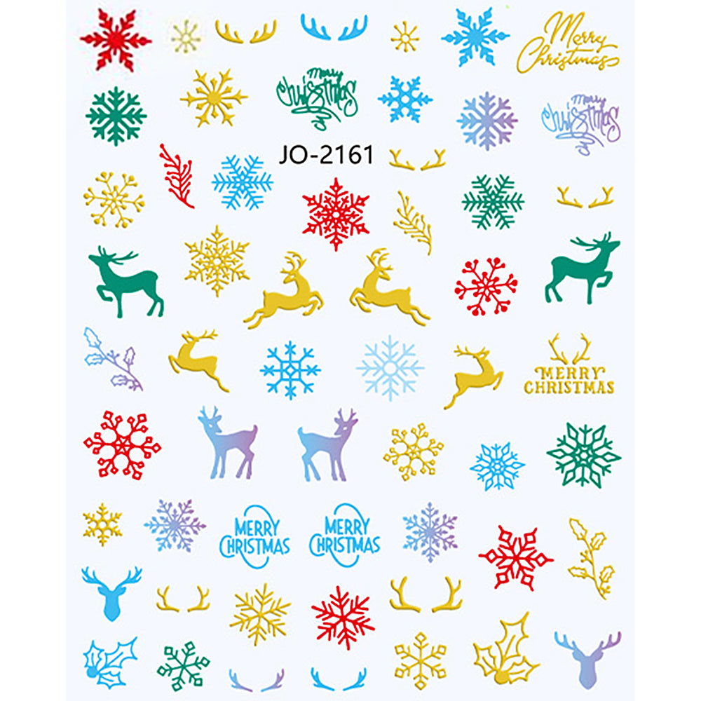 Nail Stickers - Colorful Christmas