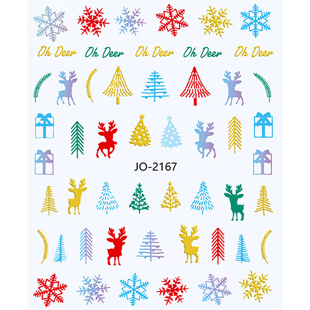 Nail Stickers - Colorful Christmas