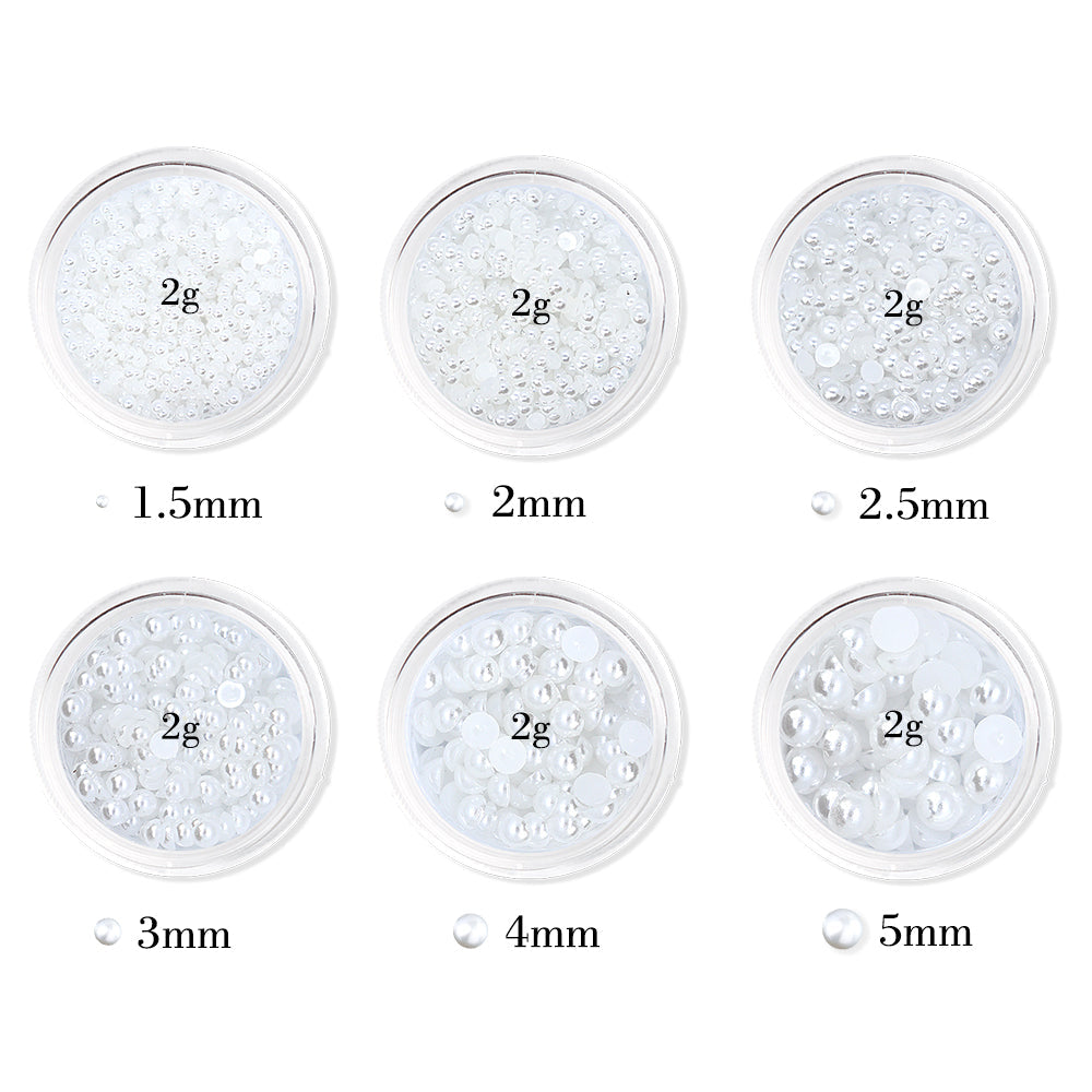 Flat Back Pearls - 3 mm