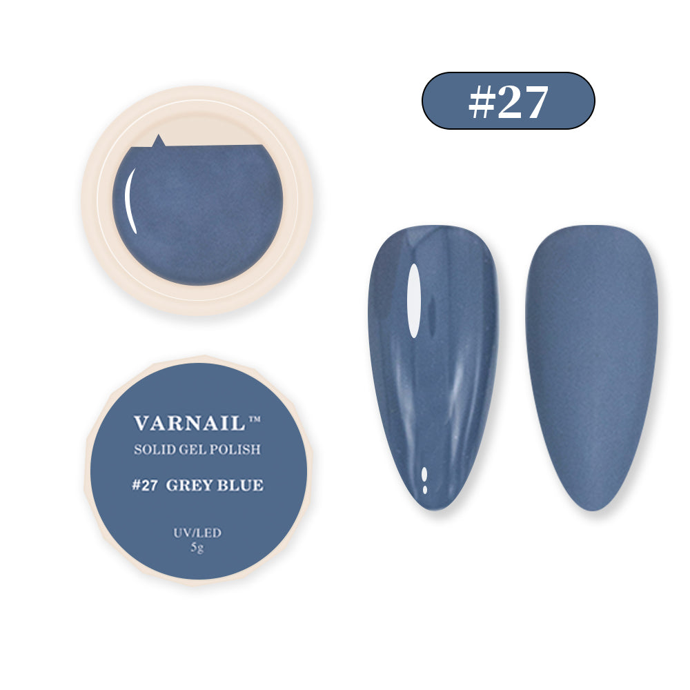 Solid Gel Polish - #27 GRAY BLUE