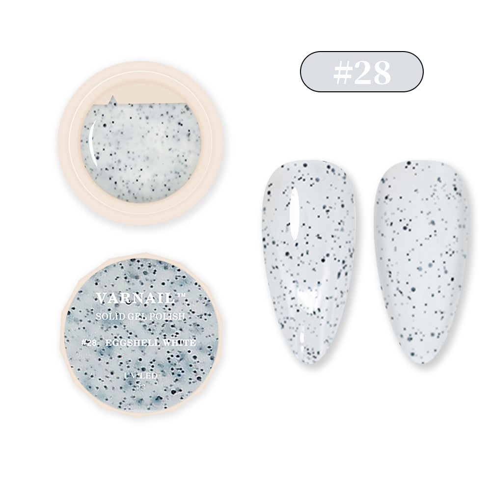 Solid Gel Polish - #28 EGGSHELL WHITE