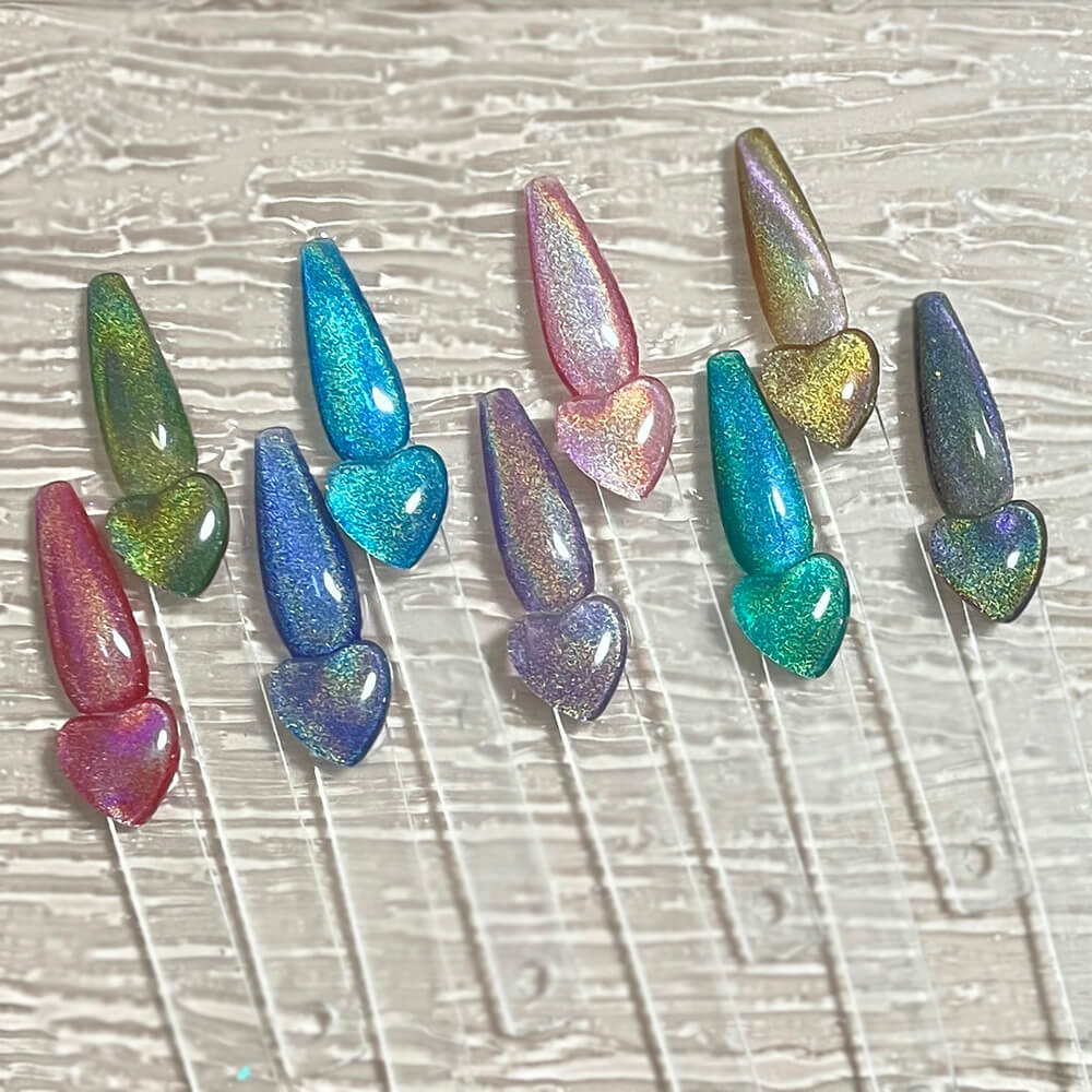 Laser Rainbow Cat Eye Gel - CR09 Dazzle Black