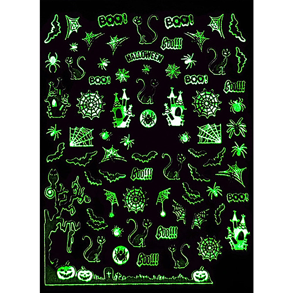 Nail Sticker - Glow in the Dark Halloween