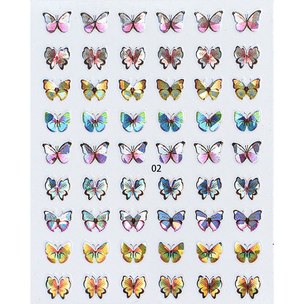 Nail Stickers - Laser Butterfly