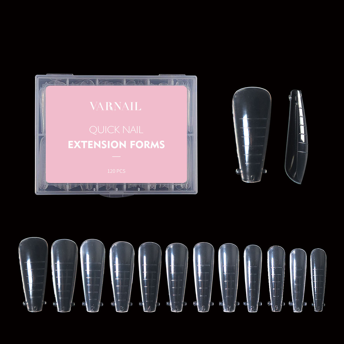 Quick Nail Extension Forms (120 Pcs/ Box)