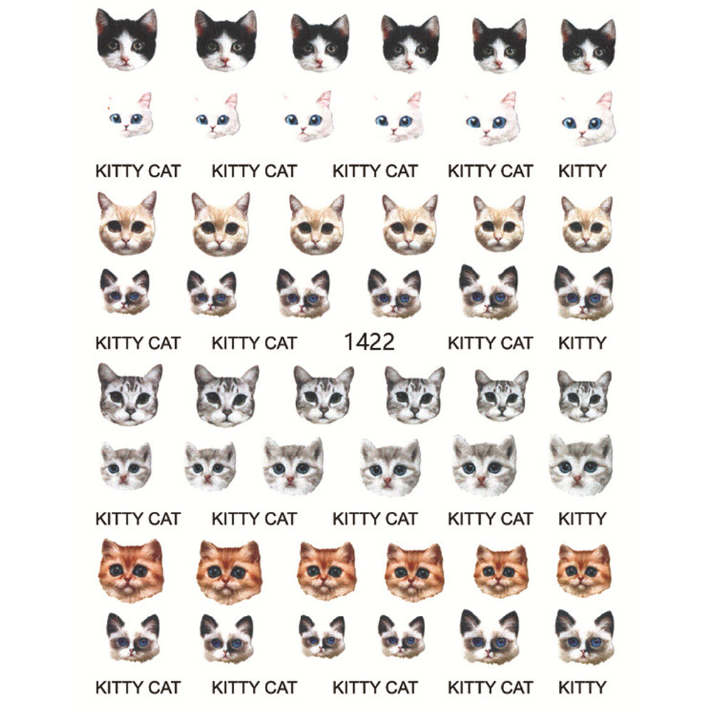 Nail Stickers - Cat & Rabbits