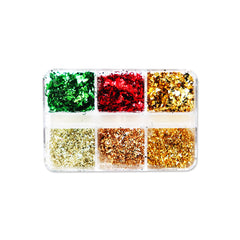 Nail Art Aluminum Foil Flakes - Christmas