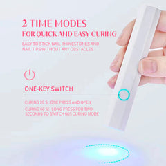 Mini Handheld Nail Lamp - White