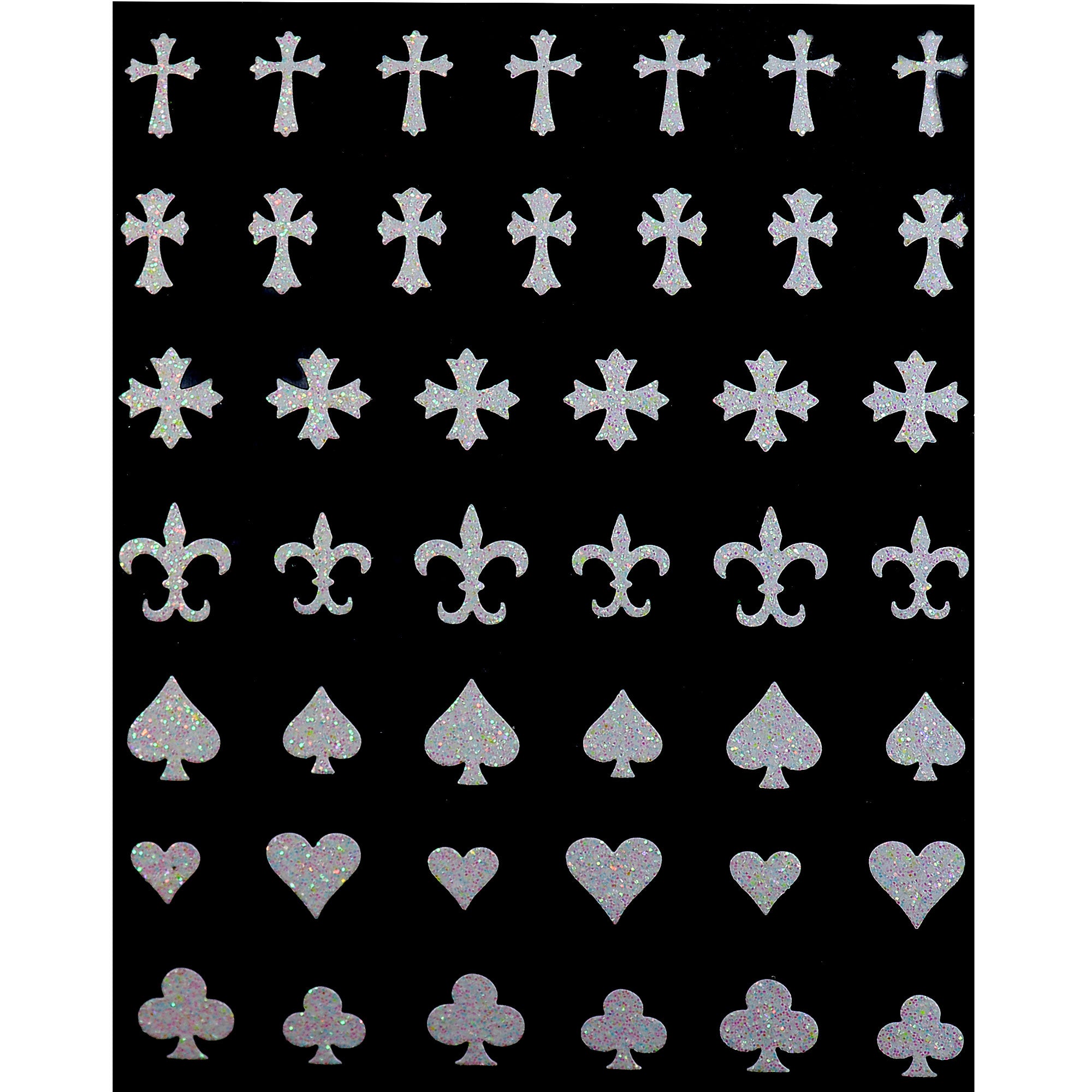 Nail Sticker - Colorful White
