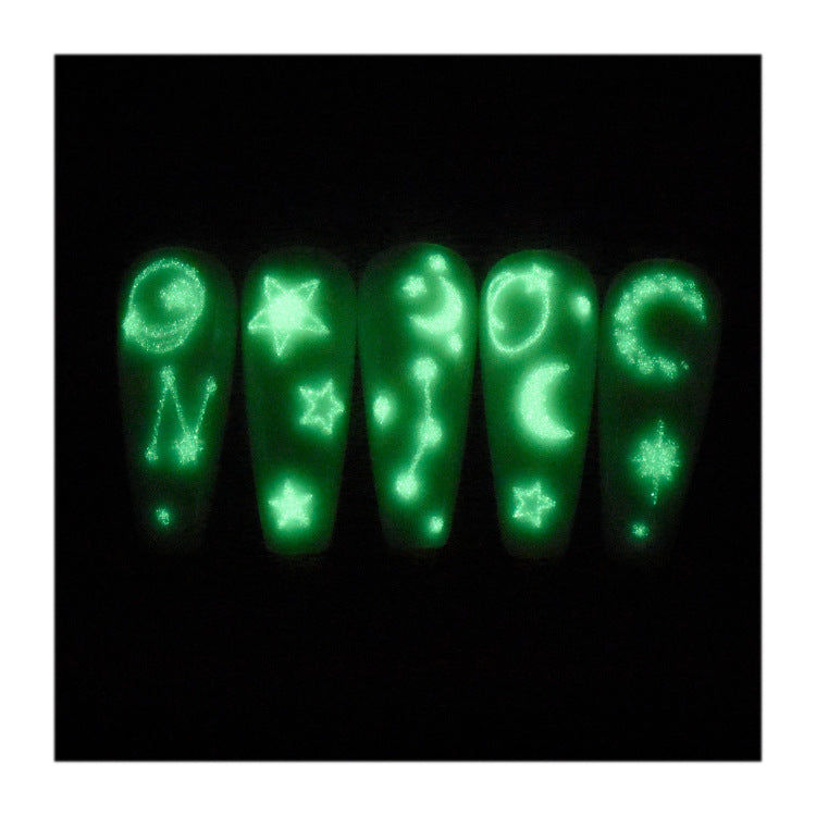 Nail Stickers - Glow in the Dark Star Moon & Butterfly