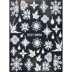 5D Nail Sticker - Snowflake