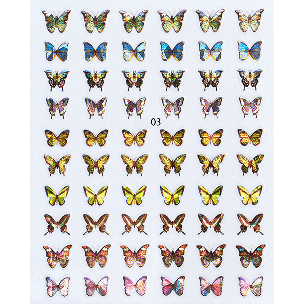 Nail Stickers - Laser Butterfly