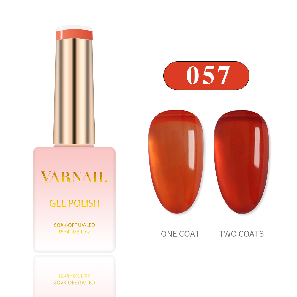 6 Colors Jelly Gel Polish Set - S10 Gem Amber