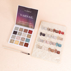 16 Colors Solid Gel Polish Palette - GALAXY STARRY SKY