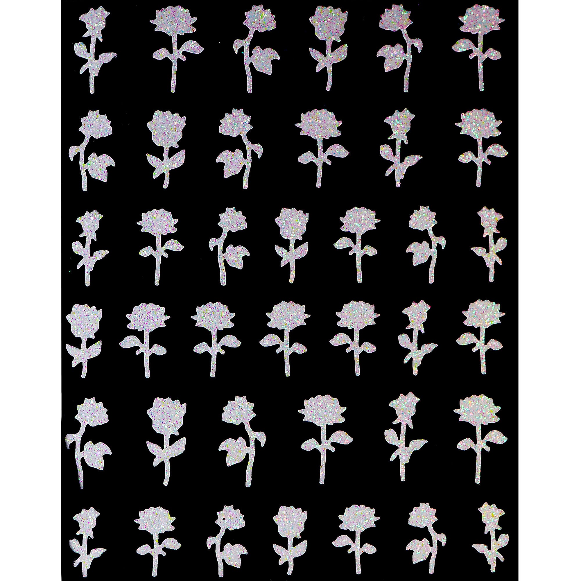 Nail Sticker - Colorful White