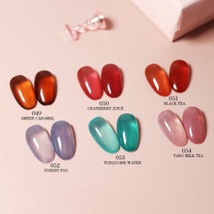 6 Colors Jelly Gel Polish Set - S09 Tea Time