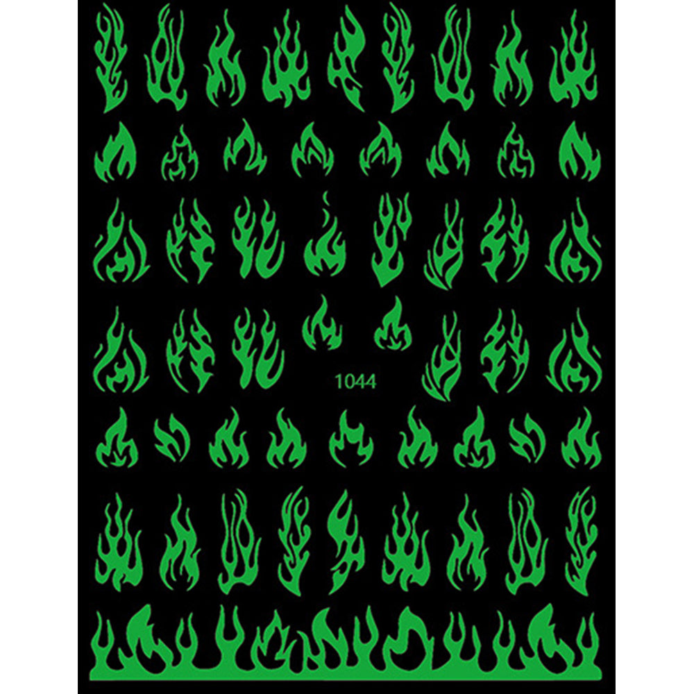 Nail Stickers - Glow in the Dark Star Heart