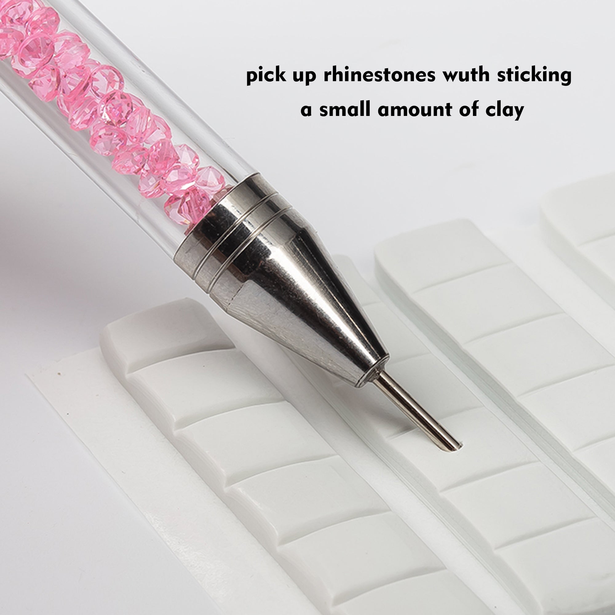 8 In 1 Pack 2 Dual-ended Wax Pen for Rhinestone Picker Dotting Pen