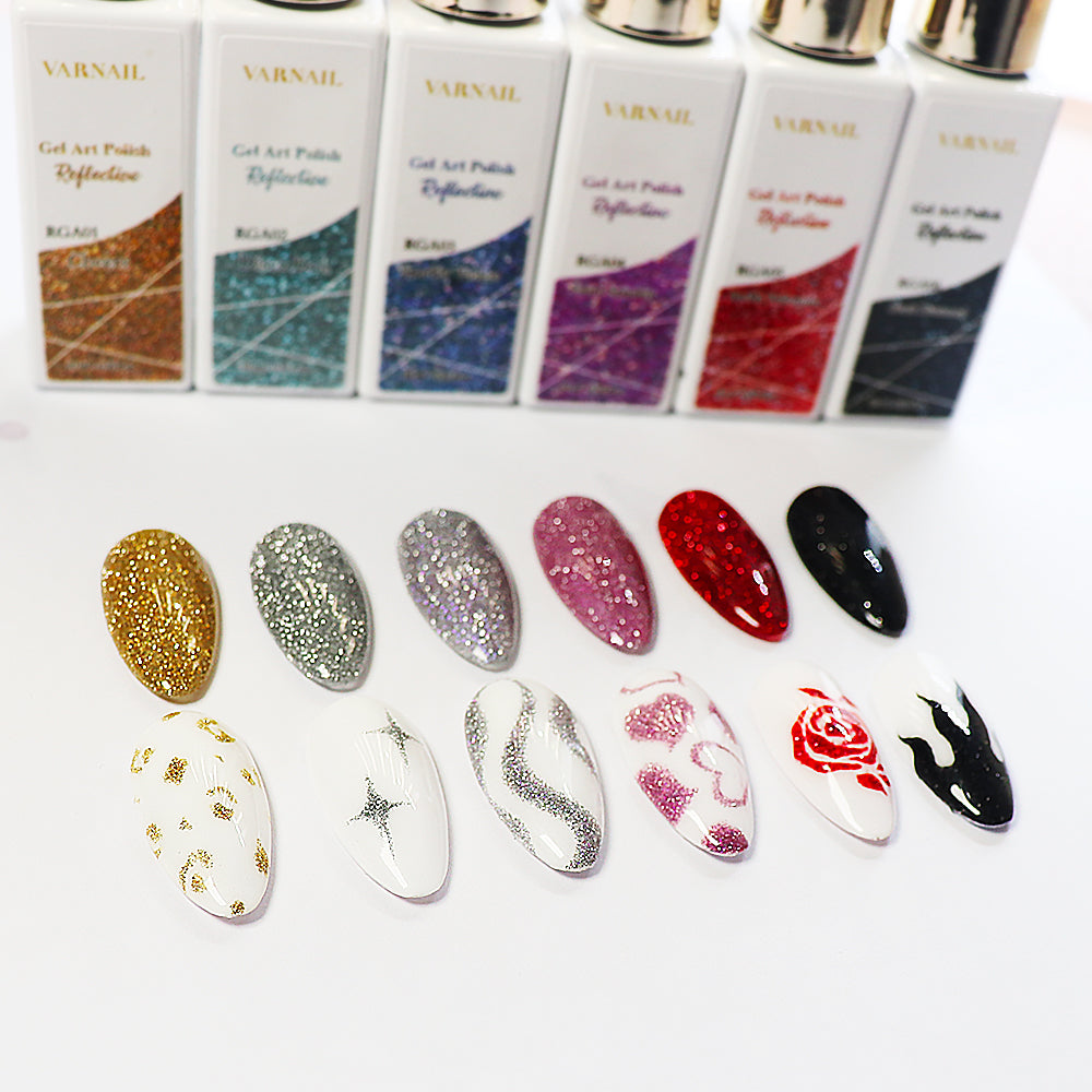 Reflective Liner Gel Art Polish - RGA02 Disco Ball