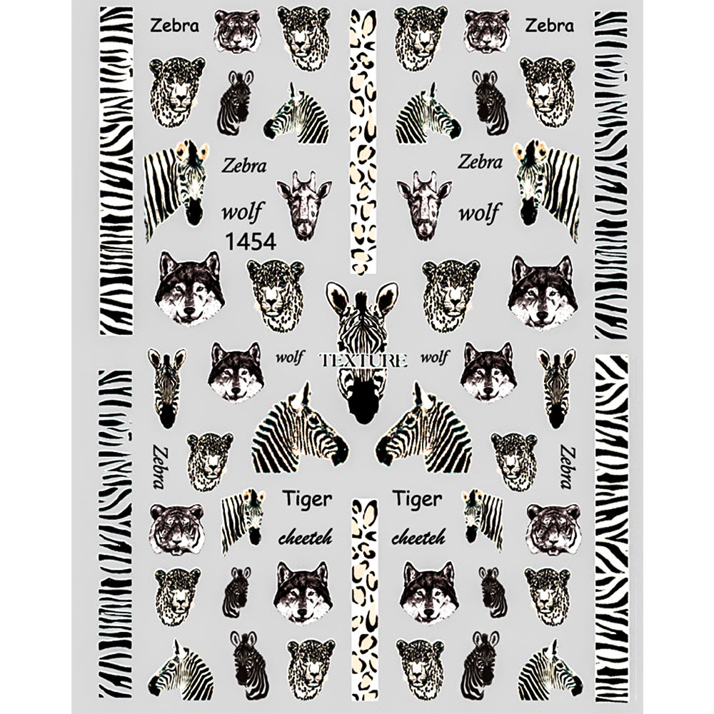 Nail Stickers - Leopard & Zebra