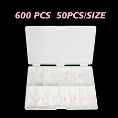 Soft Gel Nail Tips - Medium Square