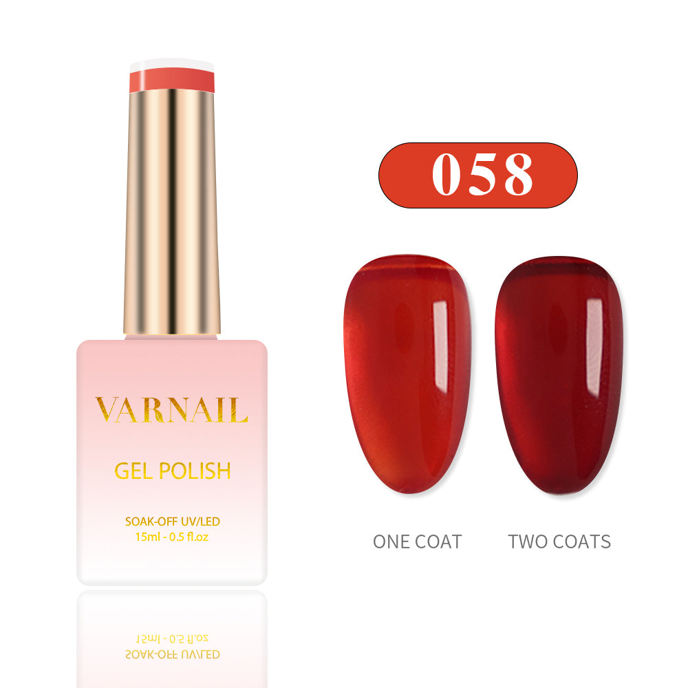 6 Colors Jelly Gel Polish Set - S10 Gem Amber