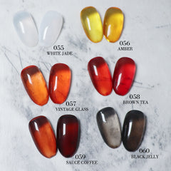 6 Colors Jelly Gel Polish Set - S10 Gem Amber