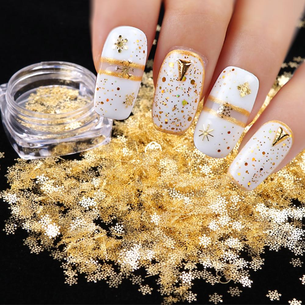 Christmas Metal Glitters Sequins - Snowflake