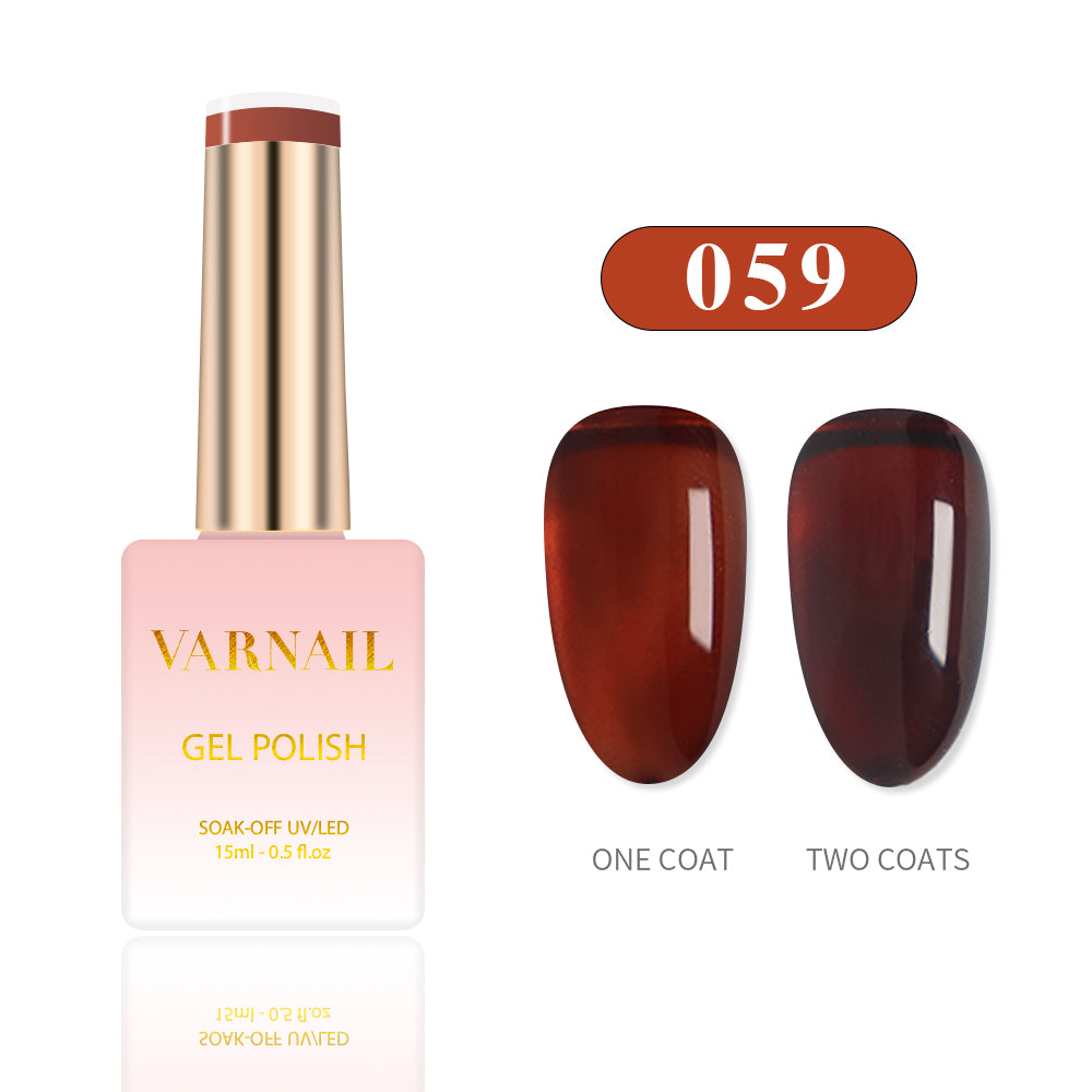 6 Colors Jelly Gel Polish Set - S10 Gem Amber