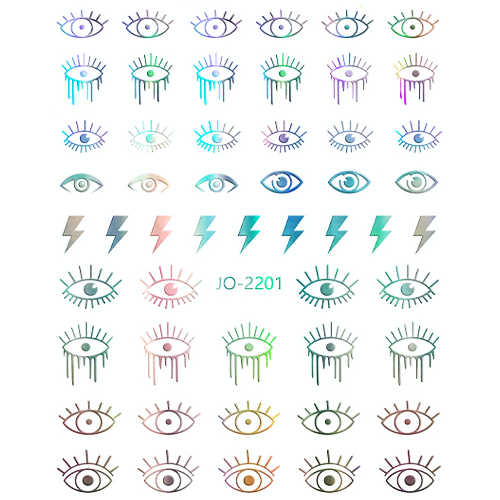 Nail Sticker - Eyes